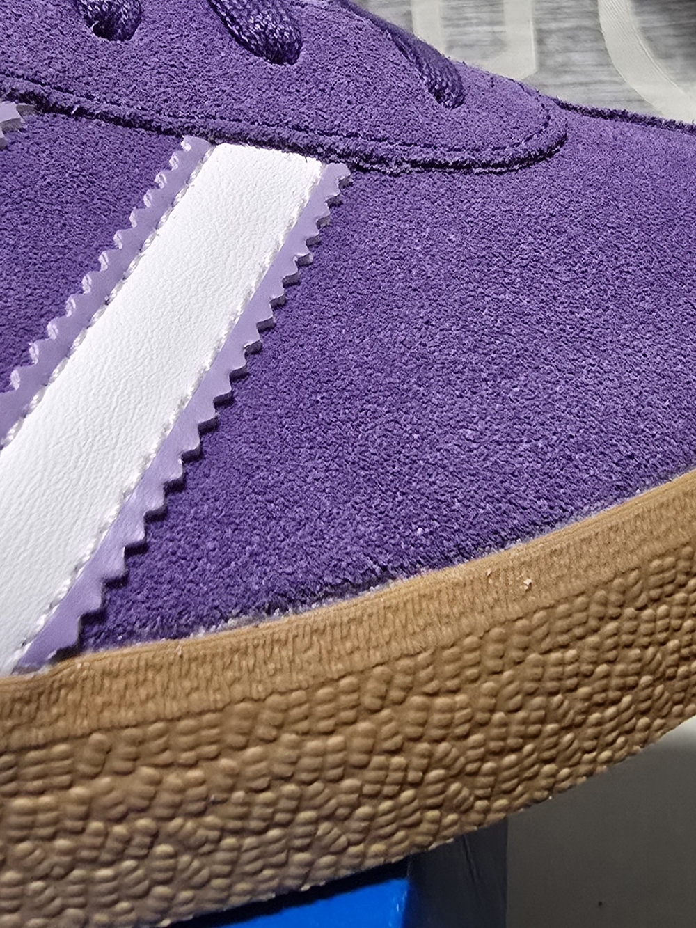 MEN Adidas Real Madrid Purple Suede Men's Sneakers Size 10 - Picture 7 of 13